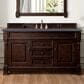 James Martin Vanities Brookfield 60" Single Bathroom Vanity in Burnished Mahogany with 3 cm Charcoal Soapstone Quartz Top and Rectangle Sink, , large