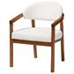 Baxton Studio Biana Arm Chair in Walnut Brown, , large