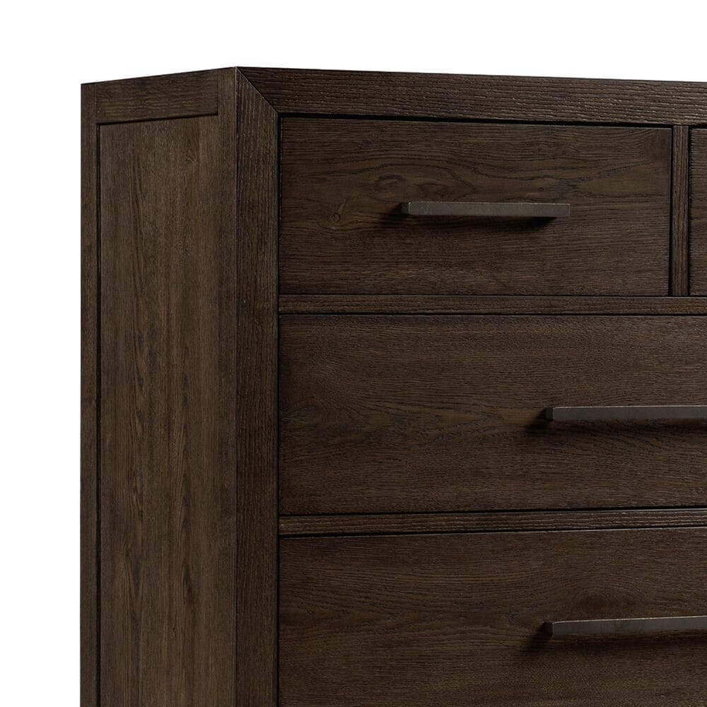 Hawthorne Furniture Norwich 5 Drawer Chest in Dark Rustic Oak, , large