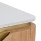 Fairfield Chair Portobello 4-Door Chest in White, Light Brown and Brushed Brass, , large