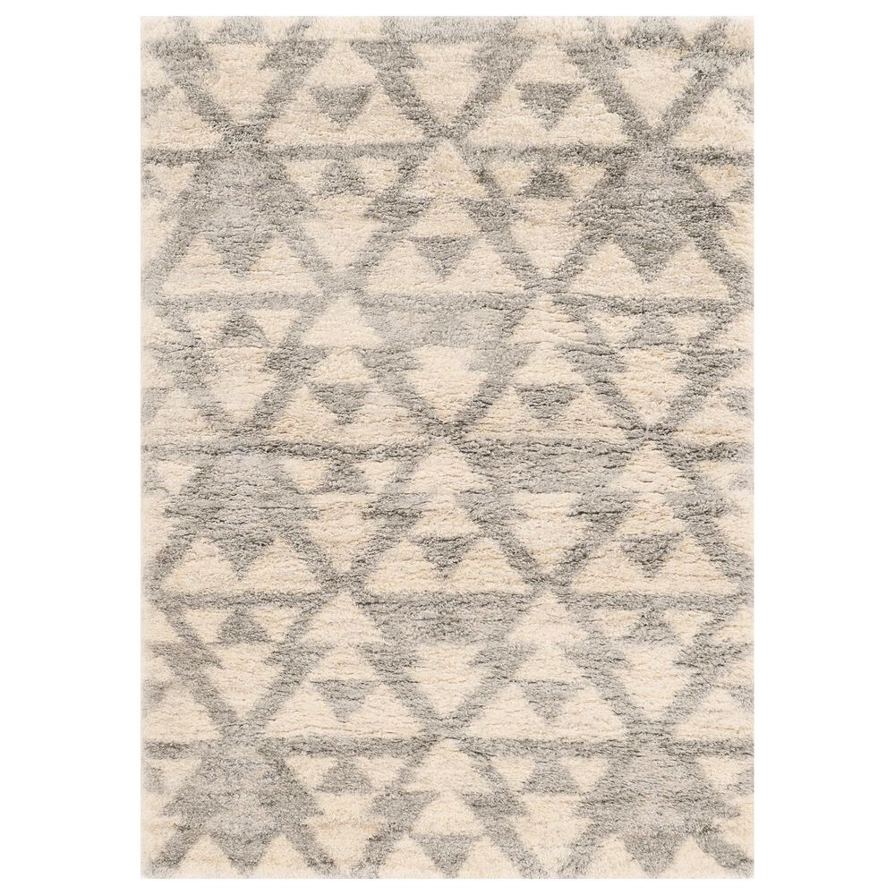 Kas Oriental Rugs Merino Southern 3"9" x 5"11" Ivory and Grey Area Rug, , large