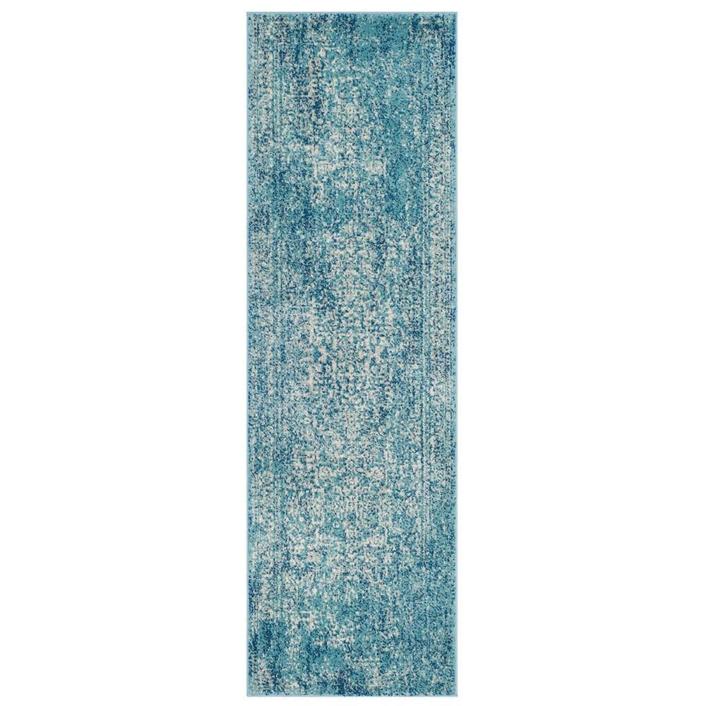 Safavieh Evoke EVK256C 2&#39;2&quot; x 13&#39; Blue and Ivory Runner, , large