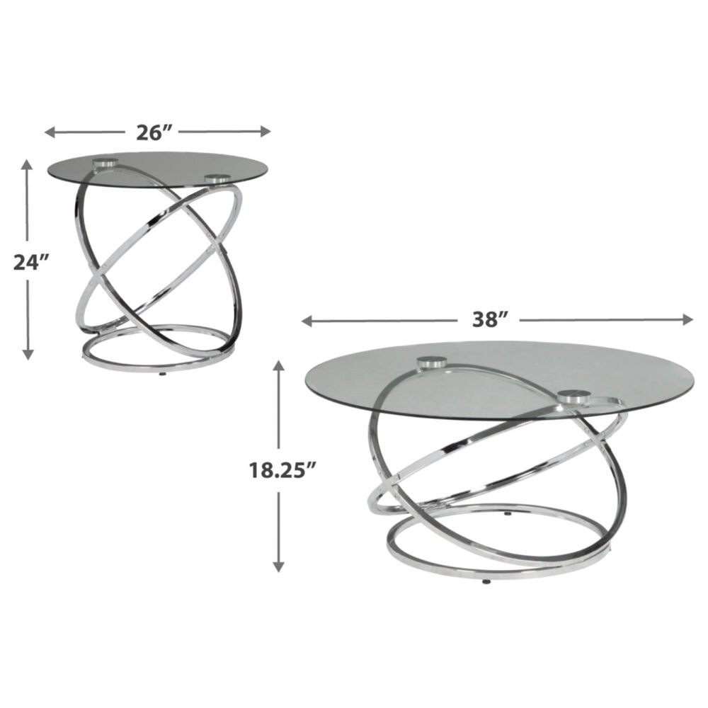 Ashley Hollynyx 3-Piece Occasional Table Set in Chrome, , large