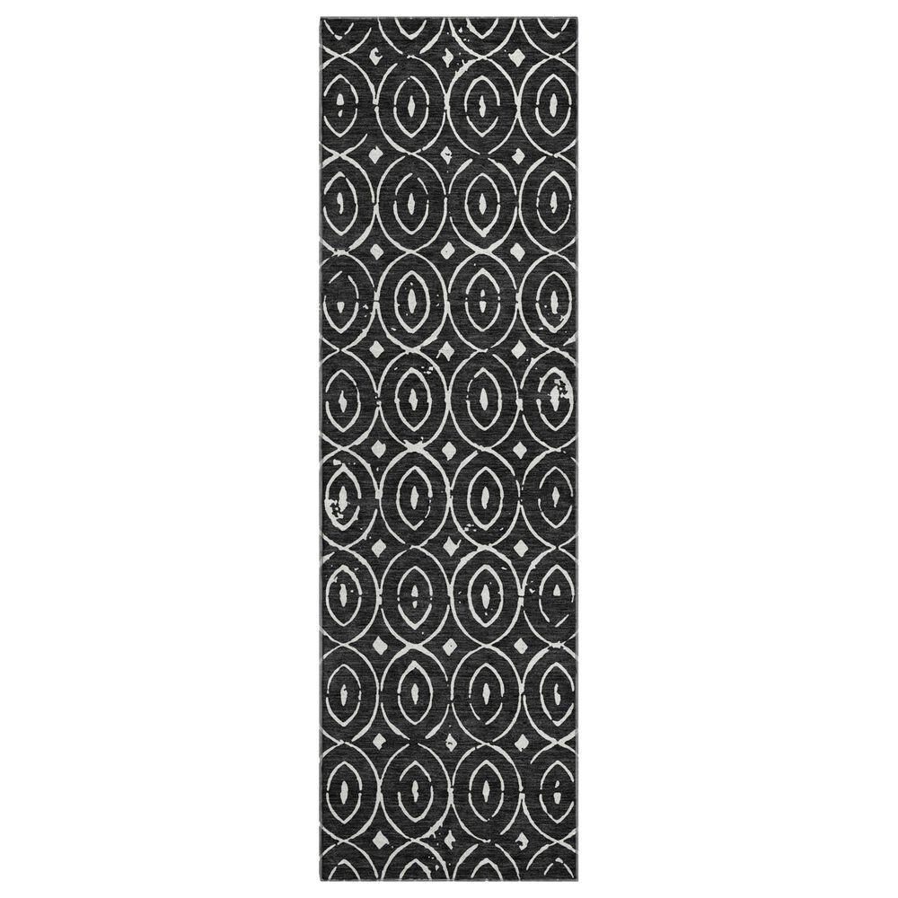 Dalyn Rug Company The Reserve TR12 Black 2"3" x 7"6" Indoor/Outdoor Runner, , large