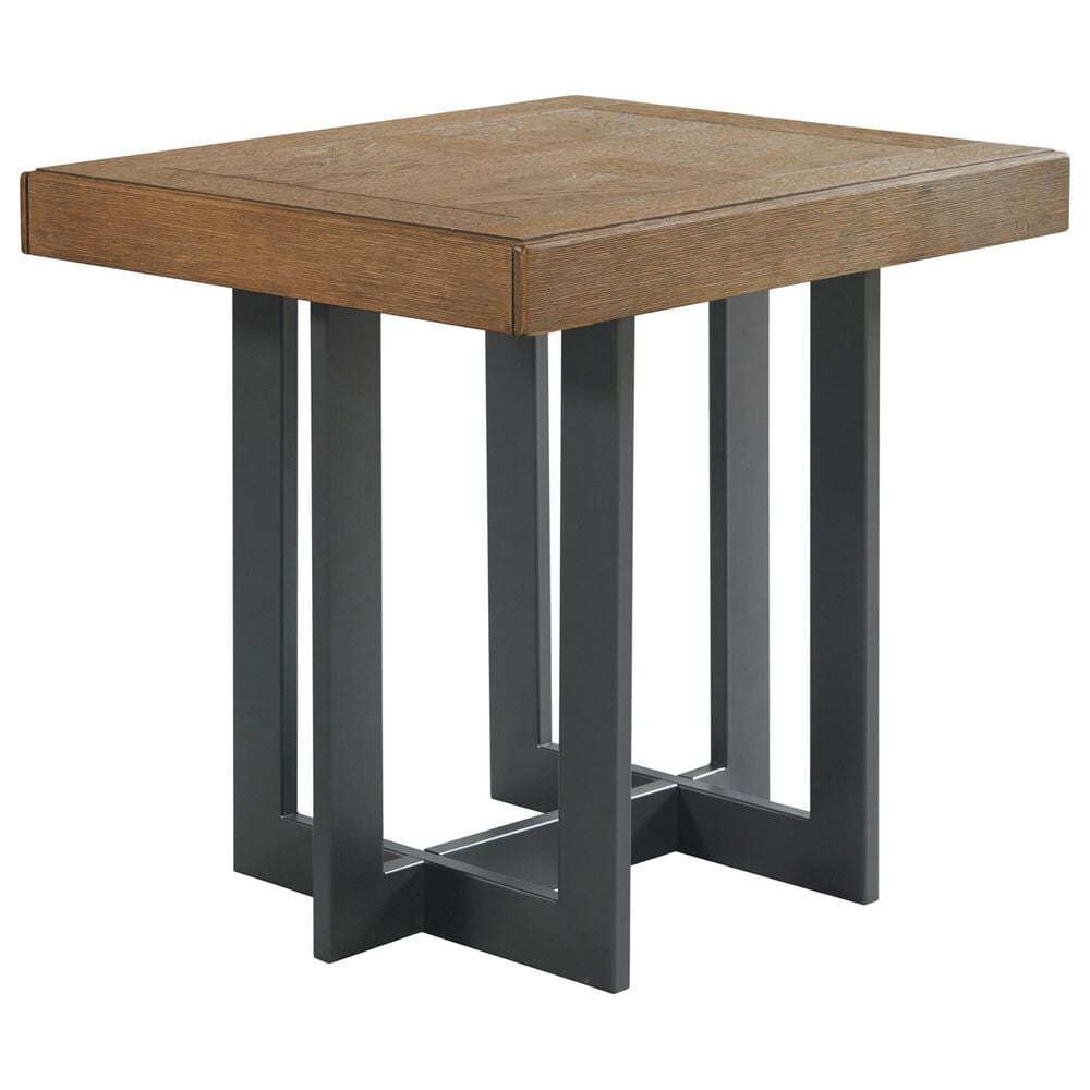 Hawthorne Furniture Eden End Table in Rustic Dune and Black, , large