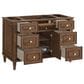 James Martin Vanities Lorelai 48" Single Vanity in Mid-Century Walnut with 3 cm Carrara White Marble Top, , large