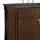 James Martin Kinnsden 36" Single Bathroom Vanity in Sable Oak with 3 cm Parisien Bleu Silestone Top and Rectangular Sink, , large