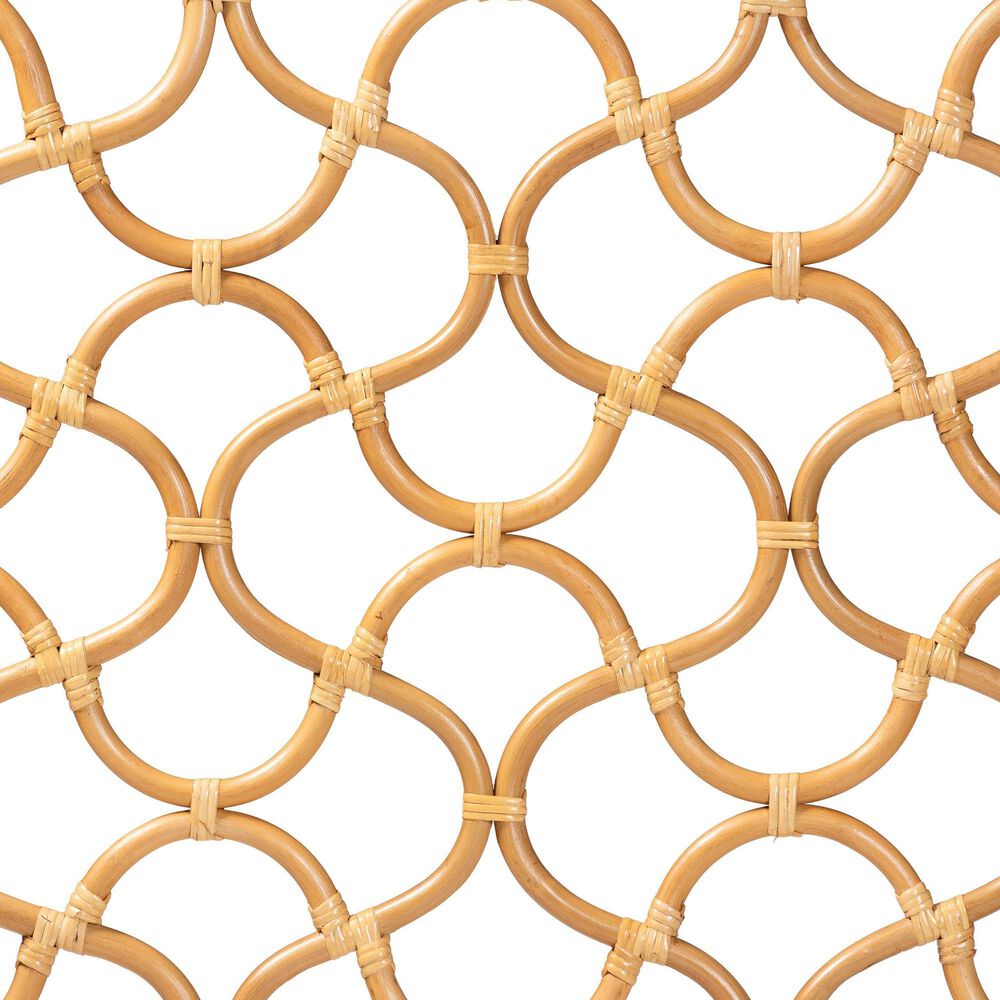 Baxton Studio Kalcya Queen Standalone Headboard in Light Honey, , large