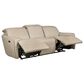 Superb Leather Power Motion Sofa with Power Headrest in Myrtle Light Grey, , large