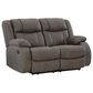 Ashley First Base Manual Reclining Loveseat in Gunmetal, , large