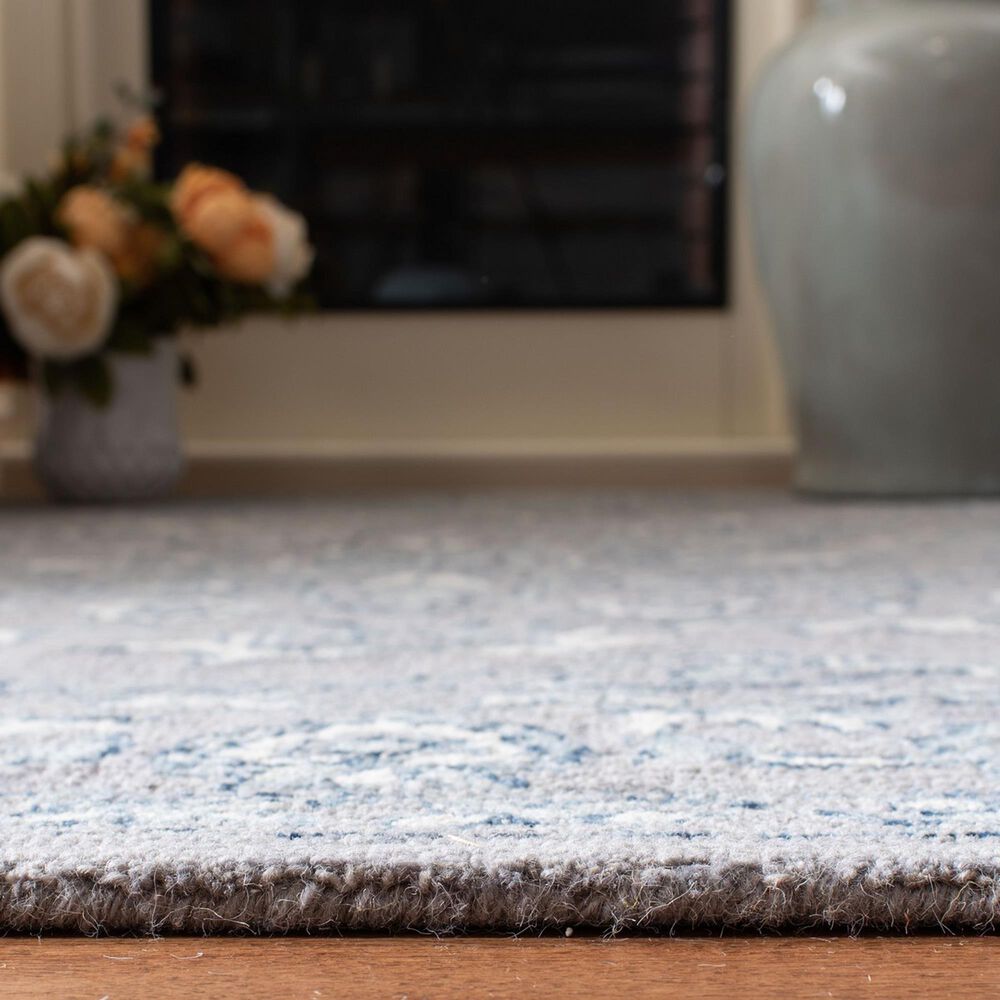 Safavieh Micro-Loop MLP504F 10&#39; x 14&#39; Light Grey and Ivory Area Rug, , large