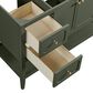 37B Ravello 48" Single Bathroom Vanity Cabinet in Deep Olive Green with Marble Top and Backsplash, , large