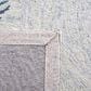 Safavieh Micro-Loop MLP382F 4" x 6" Gray and Ivory Area Rug, , large