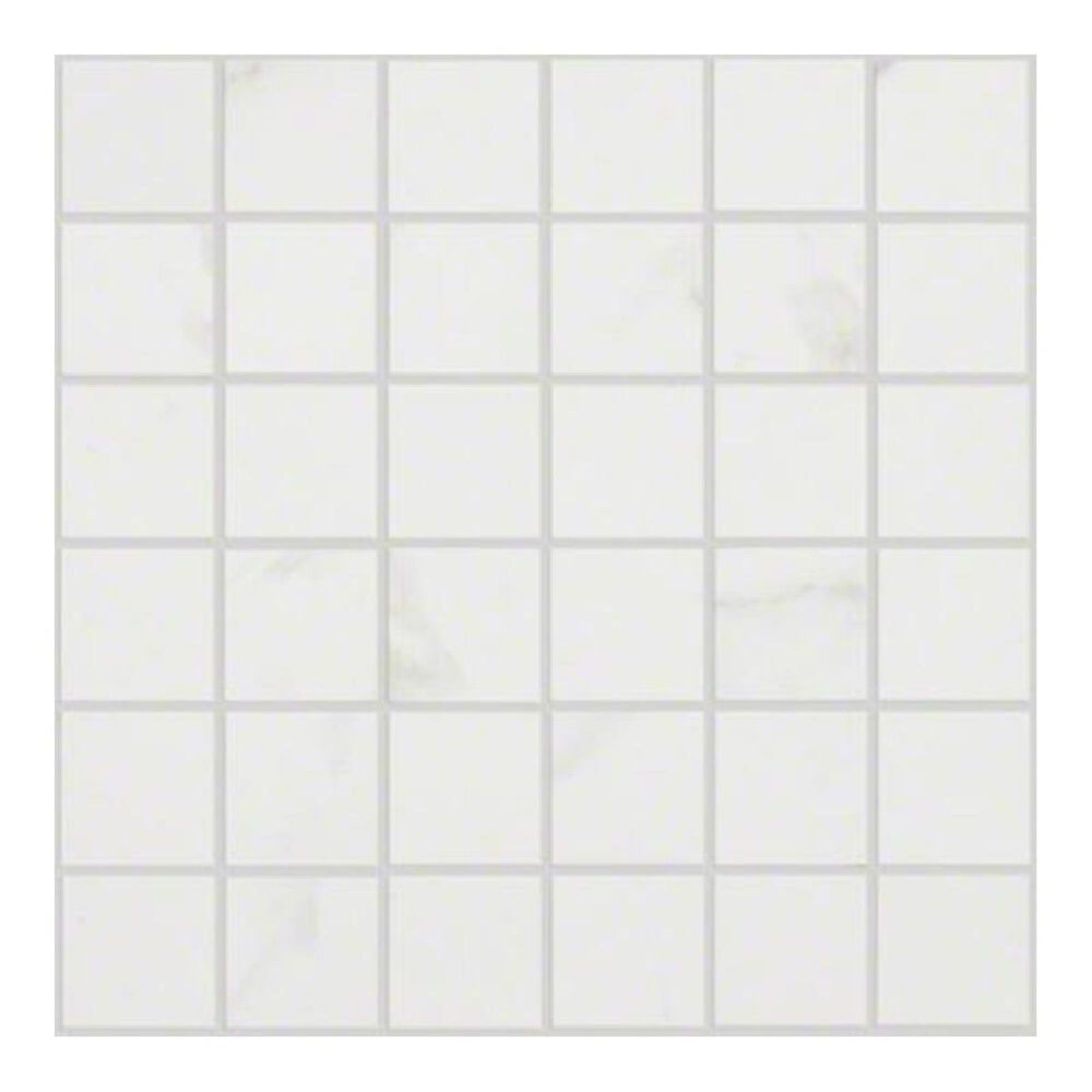 Shaw Maximus Calacatta 2.75" x 12" Porcelain Mosaic Sheet, , large