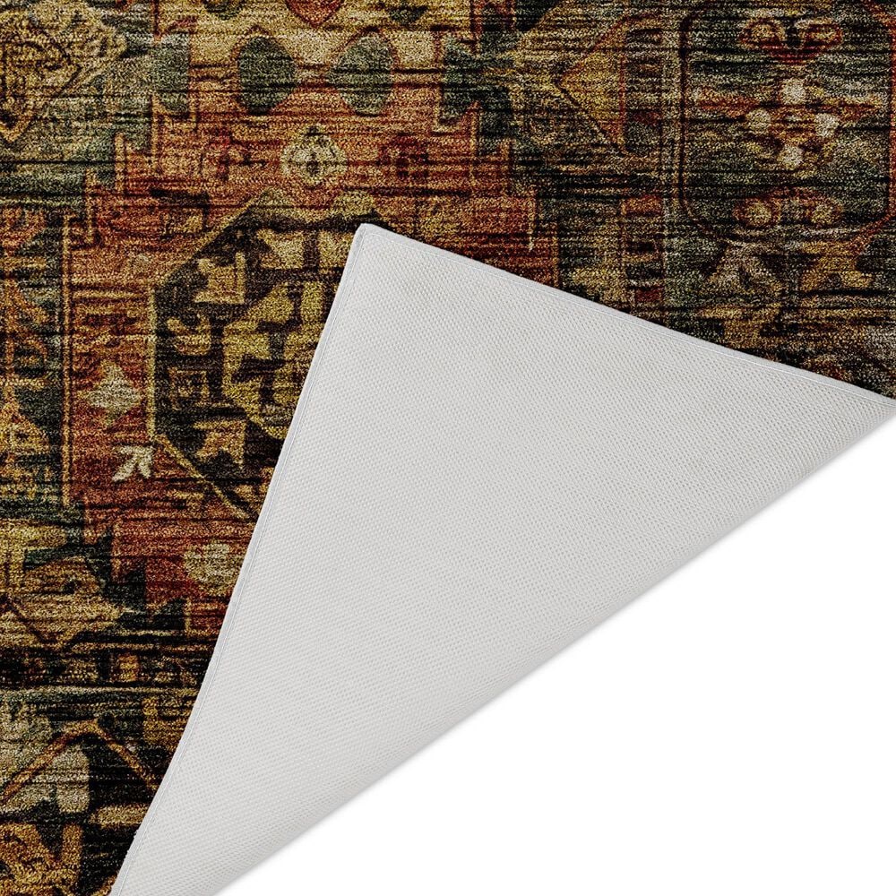 Dalyn Rug Company Silk Road Fern, Olive, Copper, Gold, Paprika, Ivory and Beige 5&#39; x 7&#39;6&quot; Area Rug, , large