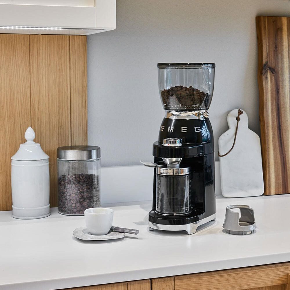 SMEG Retro-Style Coffee Grinder in Black, , large