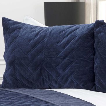 Rizzy Home Riviera Donny Osmond 20" x 36" King Sham in Indigo, , large