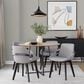 LumiSource Cosmo Accent Chair with Fabric Cushion in Grey, , large