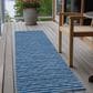 Dalyn Rug Company Laidley 2"3" x 7"6" Navy Indoor/Outdoor Runner, , large