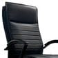 Simeon Collection Leather Desk Chair in Smooth Black, , large