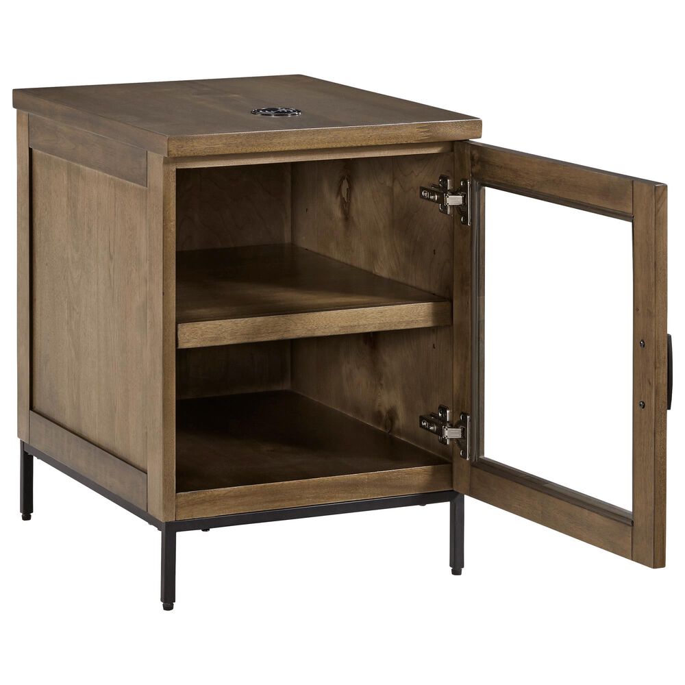 Ashley Torlanta Chairside End Table in Brown and Matte Black, , large