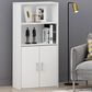 HOMLUX 4-Tier Open Shelf Display Bookcase in White, , large