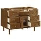 James Martin Laurent 48" Single Bathroom Vanity in Honey Oak with 3 cm Victorian Silver Silestone Top and Rectangular Sink, , large