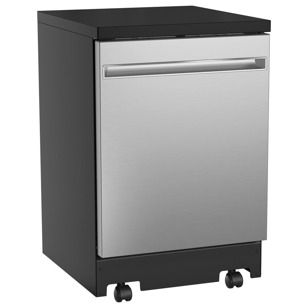GE Appliances 24&quot; Interior Portable Dishwasher in Stainless Steel, , large