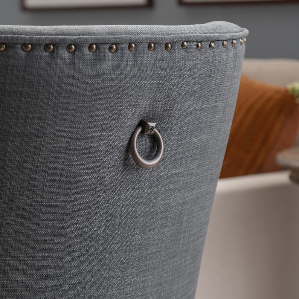 Linon Home Decor Adler Side Chair with Neutral Fabric Cushion in Natural, , large