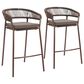 Zuo Modern Skye Patio Barstool in Brown (Set of 2), , large