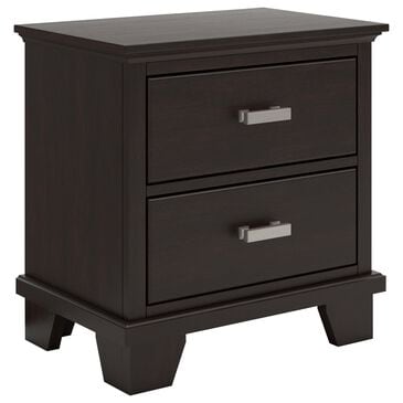 Ashley Covetown 2-Drawer Nightstand in Dark Brown, , large