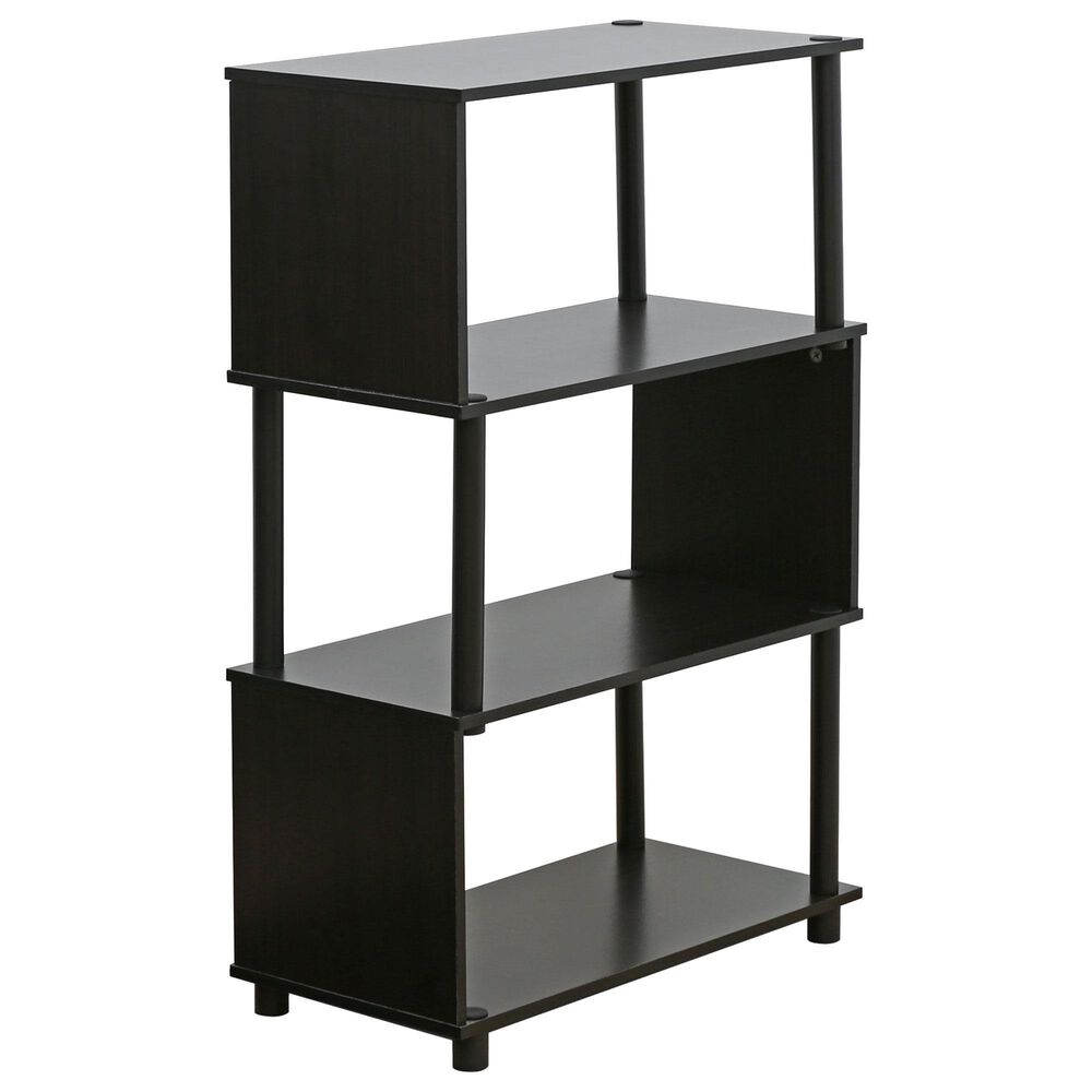 HOMLUX Flexi 4-Tier Rack Bookshelf in Espresso, , large