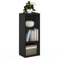 HOMLUX 3-Tier Bookcase with Decorative Open Shelves in Blackwood, , large