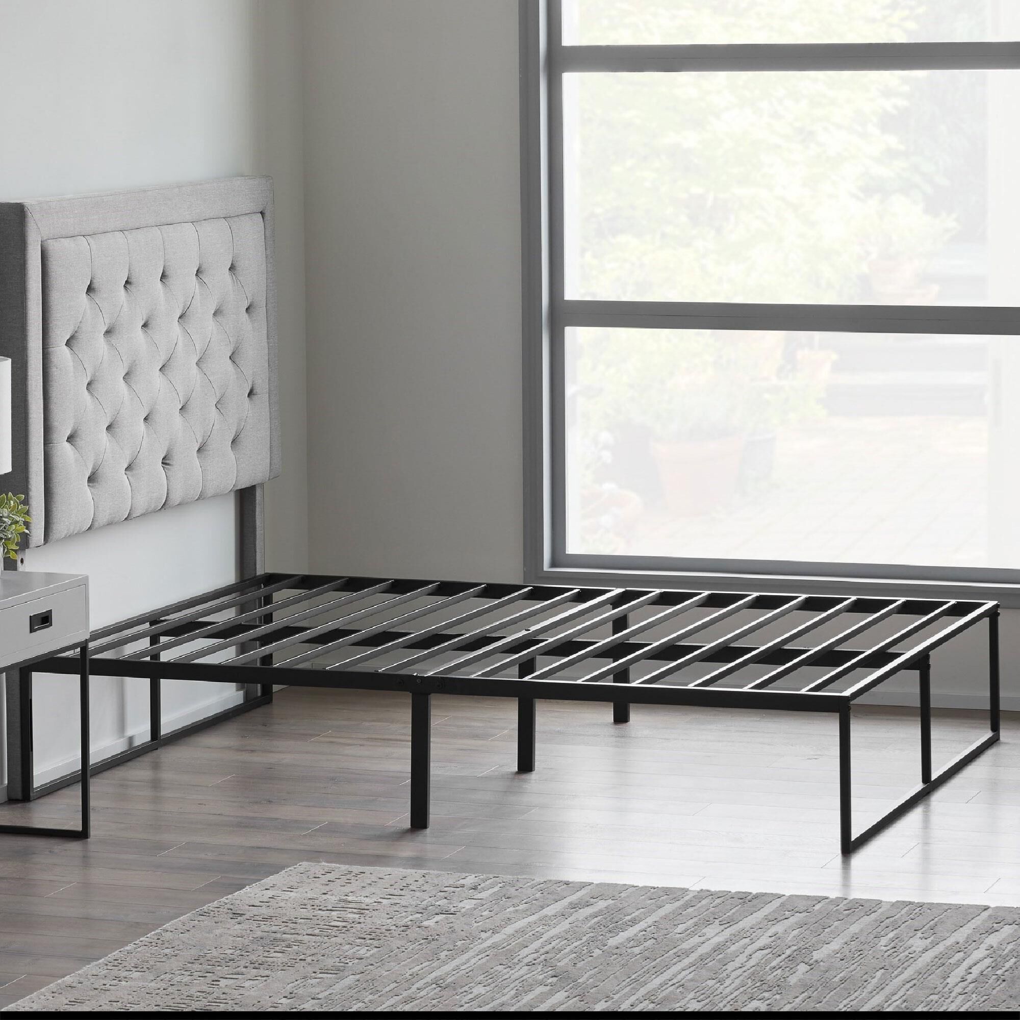 Black twin deals platform bed