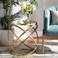 Baxton Studio Desma End Table in Brushed Gold, , large