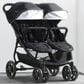 Delta Jeep Destination Side-By-Side Double Ultralight Stroller in Midnight, , large