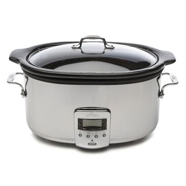 All-Clad Polished Stainless Steel 6.5-Quart Slow Cooker, , large