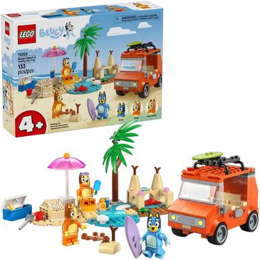 LEGO Bluey"s Beach and Family Car Trip Building Set, , large