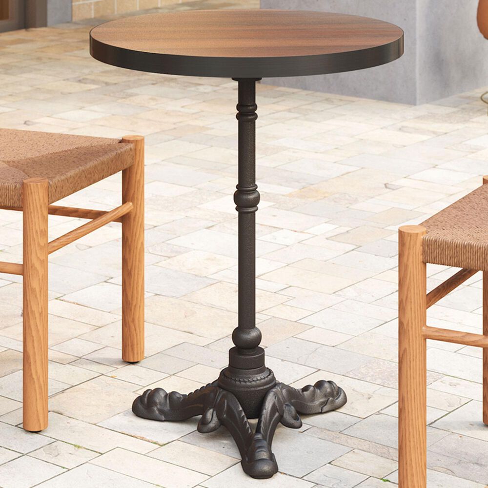 Zuo Modern Gazebo Dining Table in Walnut and Black - Table Only, , large