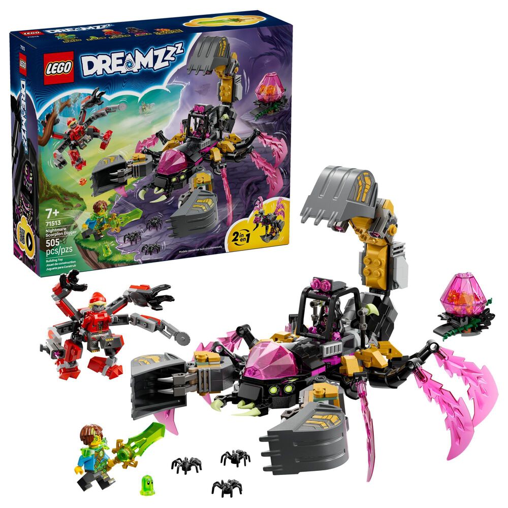 LEGO DreamZzz Nightmare Scorpion Digger Building Set, , large