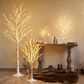 HOMLUX 48" Birch Tree with 200 LED Lights in White, , large