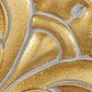 Maple and Jade 30" Square Ornate Baroque Floral Wall Mirror with Distressed Details in Satin Gold, , large