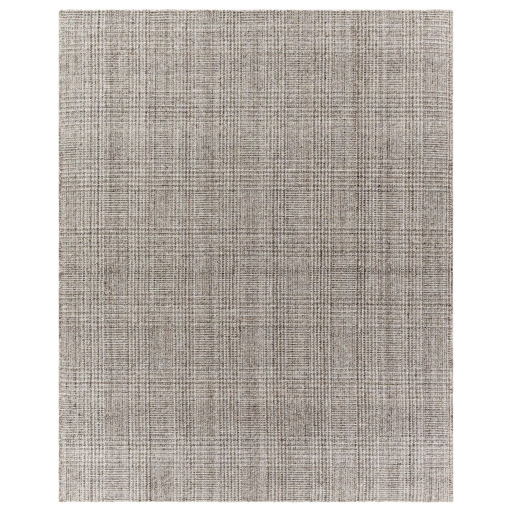 Surya Hope White, Medium Gray, Taupe, Brown, Light Brown and Dark Brown 12" x 15" Area Rug, , large