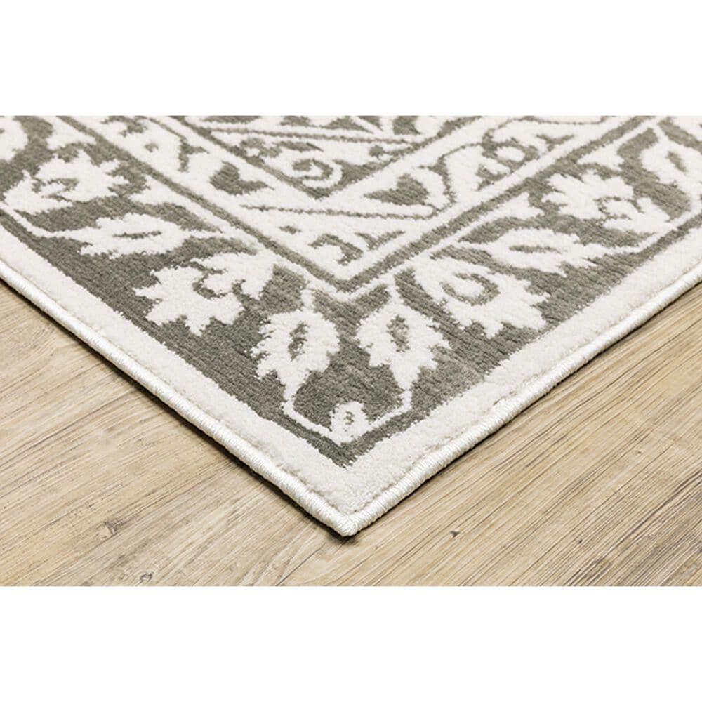 Oriental Weavers Montecito Medallion 3&#39;3&quot; x 5&#39; Gray Area Rug, , large