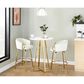 LumiSource Claire Swivel Counter Stool with Cream Velvet Upholstery in Gold (Set of 2), , large