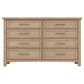 Viceray Collections Jamestown Oak 8 Drawer Triple Dresser in Bleached, , large