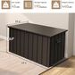 HOMLUX 190-Gallon Outdoor Storage Deck Box in Brown, , large