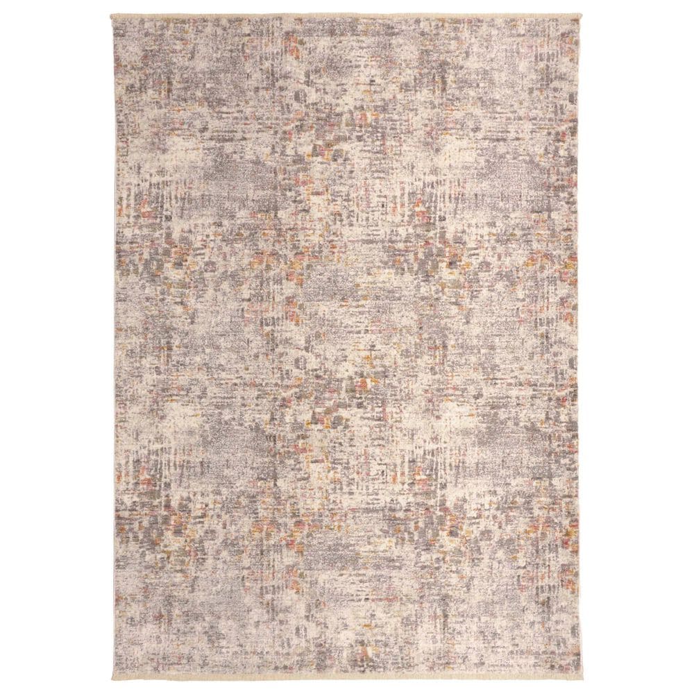 Feizy Rugs Kyra 5' x 7' Gray and Beige Area Rug, , large