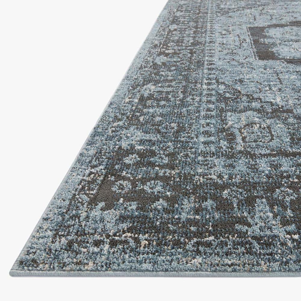 Loloi II Odette 2&#39;7&quot; x 8&#39; Sky and Charcoal Runner, , large