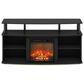 HOMLUX 47" TV Stand with Electric Fireplace in Americano and Black, , large